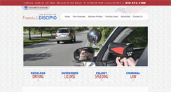 Desktop Screenshot of discipiotrafficlaw.com